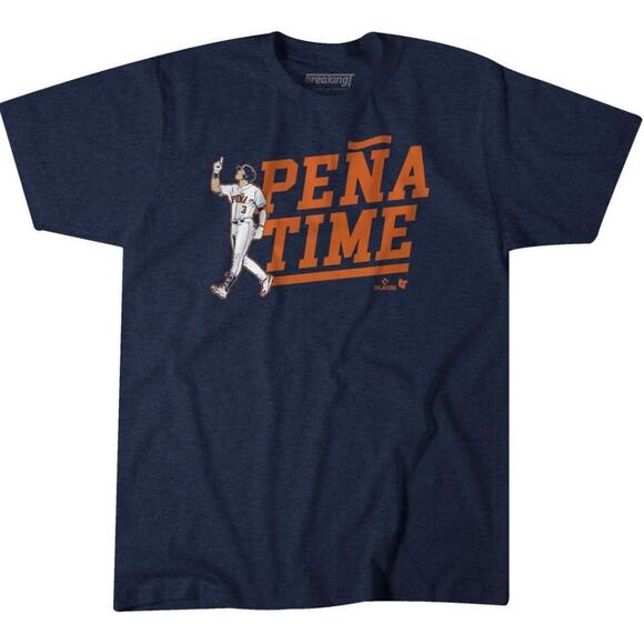 BreakingT Mens Jeremy Pena Time Short Sleeve Cotton T-Shirt in Navy 2XL MSRP $32 - Picture 2 of 5